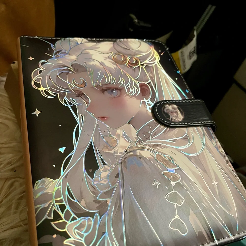 NEW Goth Anime PU Leather Binder Waifu Sailor Moon Goth Punk A5 Journal Notebook